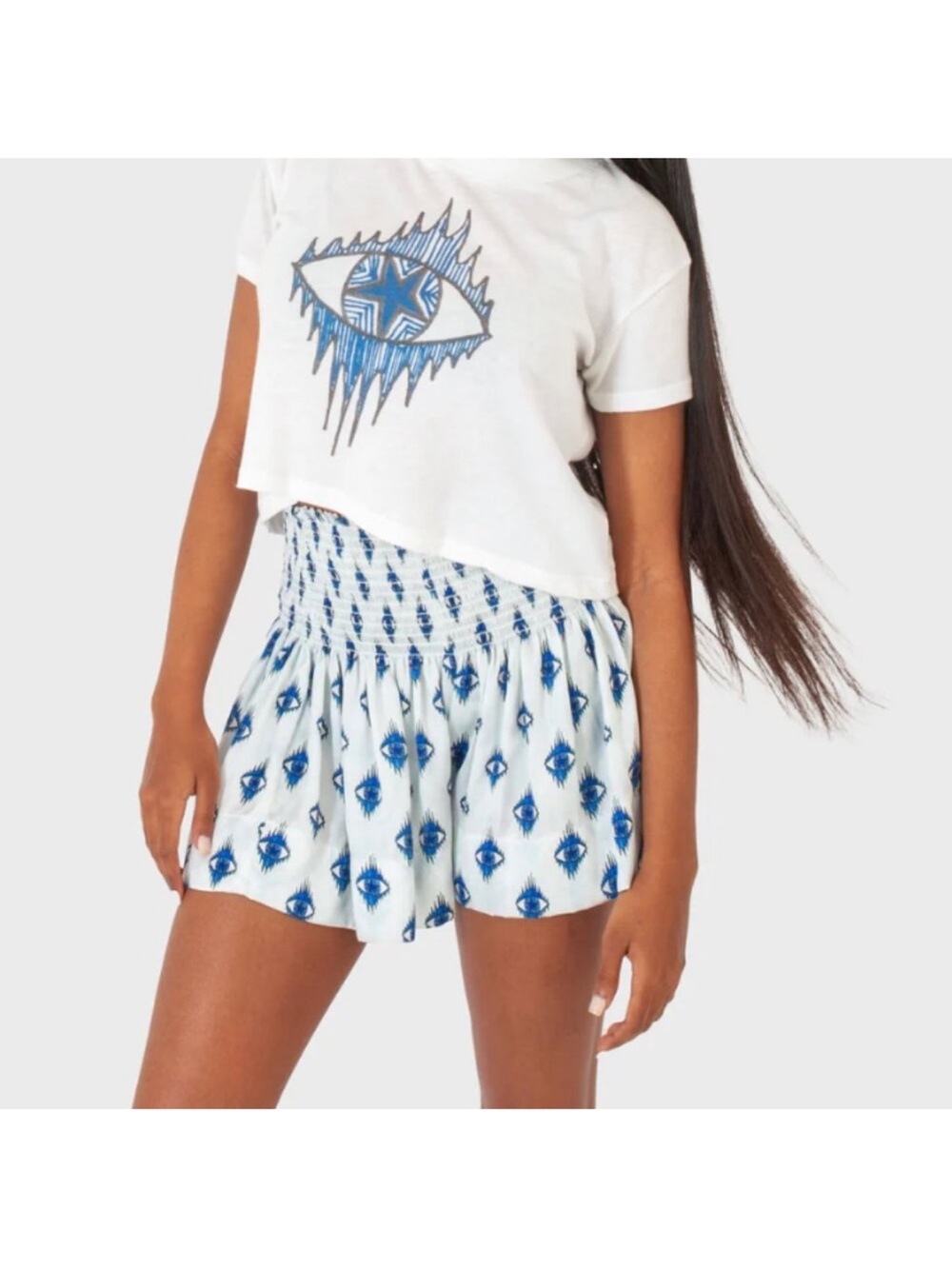 Koch Erica Skirt skort Blue Eyes S great condition smoke pet free home
